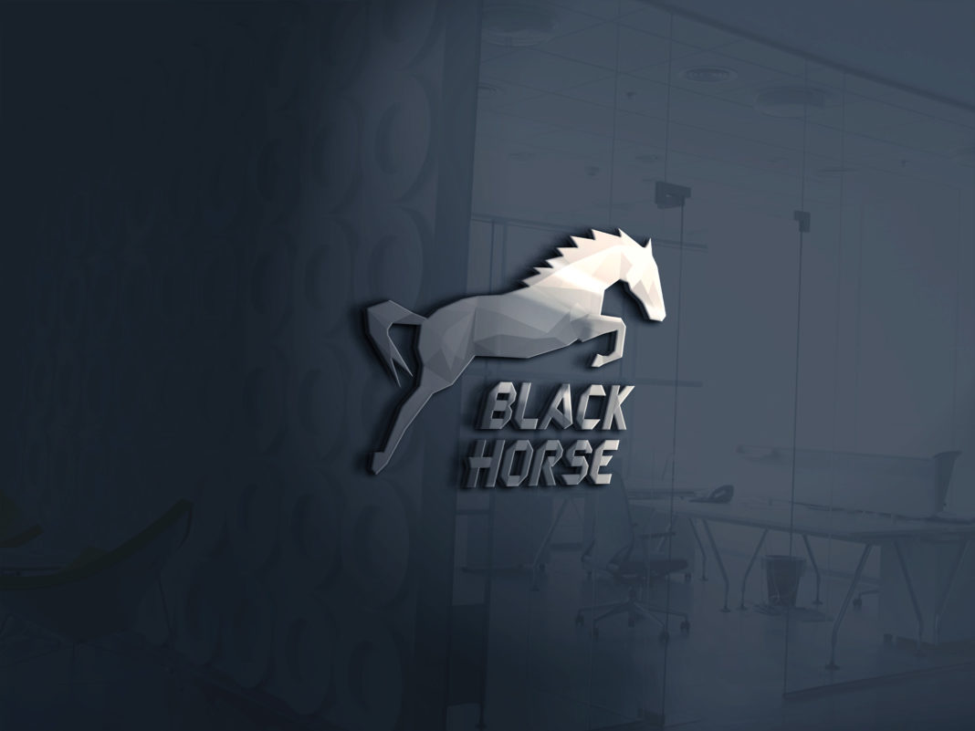 3d glass window logo mockup